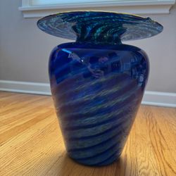 Blown glass vase