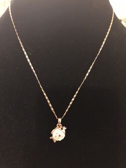 Fashion Gold chain with a cute pendant