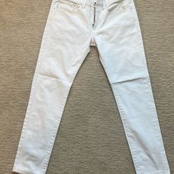 Men’s express white fitted jeans 30x30