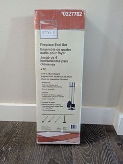 Style Selections 4-Piece Fireplace Tool Set