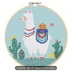 Alpaca Embroidery DIY Three-Dimensional Beginner Basic Kit, 6 Inch