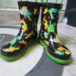 Rainboots Size 9-10 Kids Girls Boys