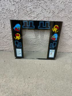 PAC man arcade glass top with arcade art