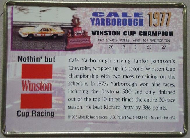 NASCAR Winston Cup Champions 25th Anniversary Metal Trading Cards RJ Reynolds for Sale in Temple, TX - OfferUp NASCAR Winston Cup Champions 25th Anniversary Metal Trading Cards RJ Reynolds for Sale in Temple, TX - OfferUp