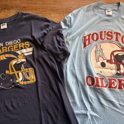 Vintage Throw Back SD And  H-Town Trench Single Stitch XL