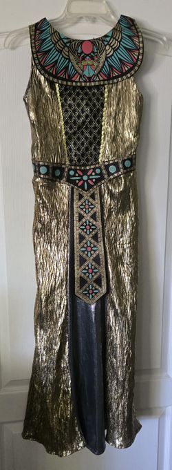 Girls Cleopatra Costume Wwith Headress