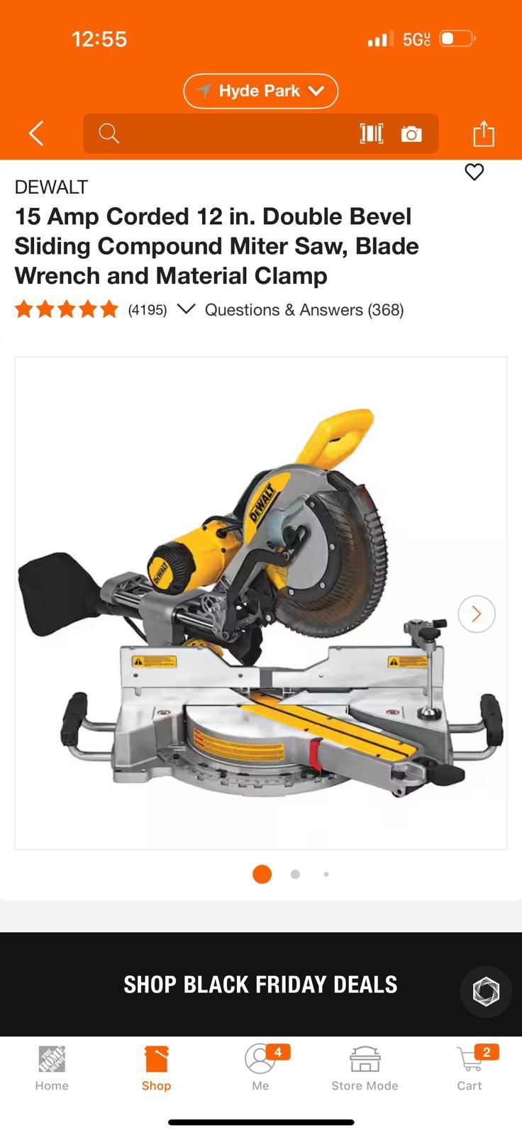 15 Amp Corded 12 in. Double Bevel Sliding Compound Miter Saw, Blade Wrench and Material Clamp