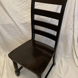 Solid Wood Desk Chair Brown Dining Room Office 