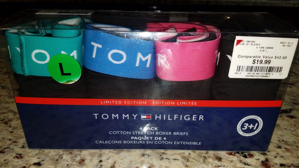 Tommy Hilfiger limited edition 4 pack Men's Boxer Briefs Size Large - pending sale