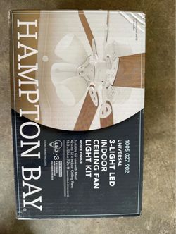 Hampton Bay 3-Light LED Ceiling Fan Light Kit