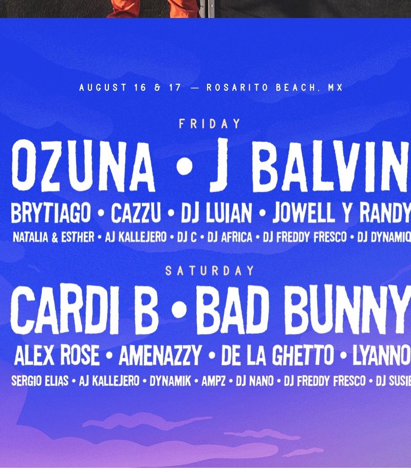 Baja Beach Fest 2019 - 2 tickets