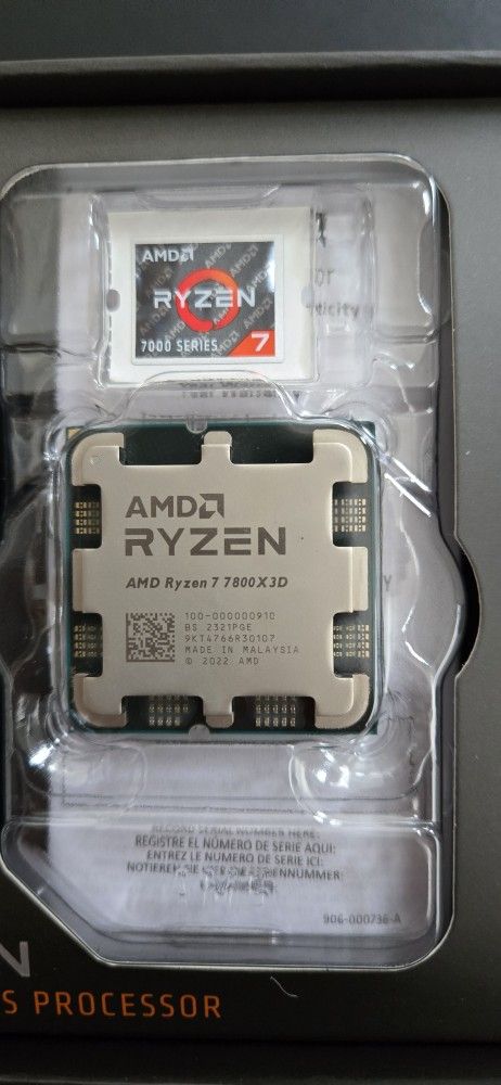 AMD Ryzen 7 - 7800X3D CPU w/ Original Box