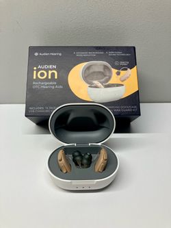 Audien Ion Rechargeable OTC Hearing Aids - Like New