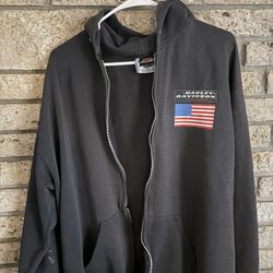 90s Harley Davidson Zip Up Hoodie 