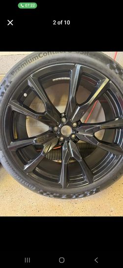 X7 22 in bmw rims and tires