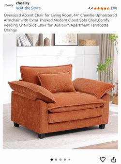 Oversized accent chair sofa