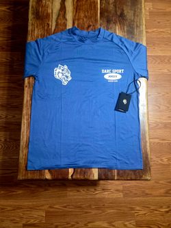 Darc Sport Men's "Dry Wolf" Blue Compression Performance Tee