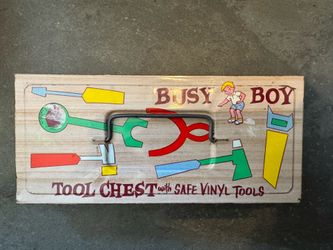 1960’s Metal Busy Boy Tool Chest, Ohio Art Chest