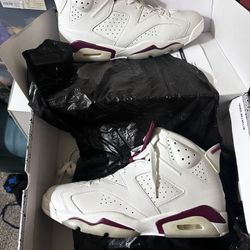 Air Jordan Retro Maroon 6s Sz. 13