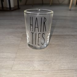 Glass Hair Ties Vanity Organizer