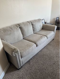 Beige 3 Seat Couch