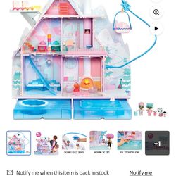LOL Surprise Winter Disco Chalet Wooden Dollhouse, Great Gift for Kids Ages 456+