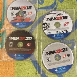 PS4: NBA 2K18, 2K19, 2K20, 2K21