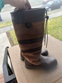 Dubarry Gortext Boots - Galway ladies slim fit Country Boots (Walnut) Size UK 7/USA9 (W)