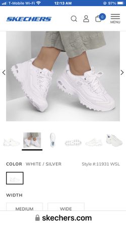 Skechers D’Lites Fresh Start Sporty Lace Up Style Size 7 Wide