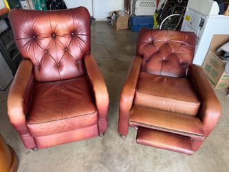 Bradington Young leather recliner pair