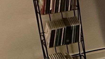 Black Metal CD Tower Rack