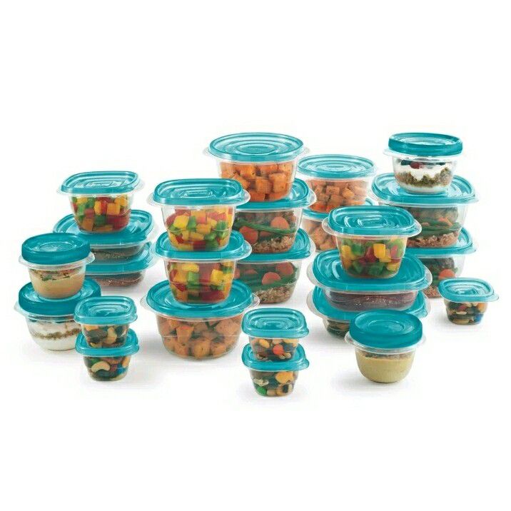 Rubbermaid 50 piece set Plastic Food Storage Containers pot with lids