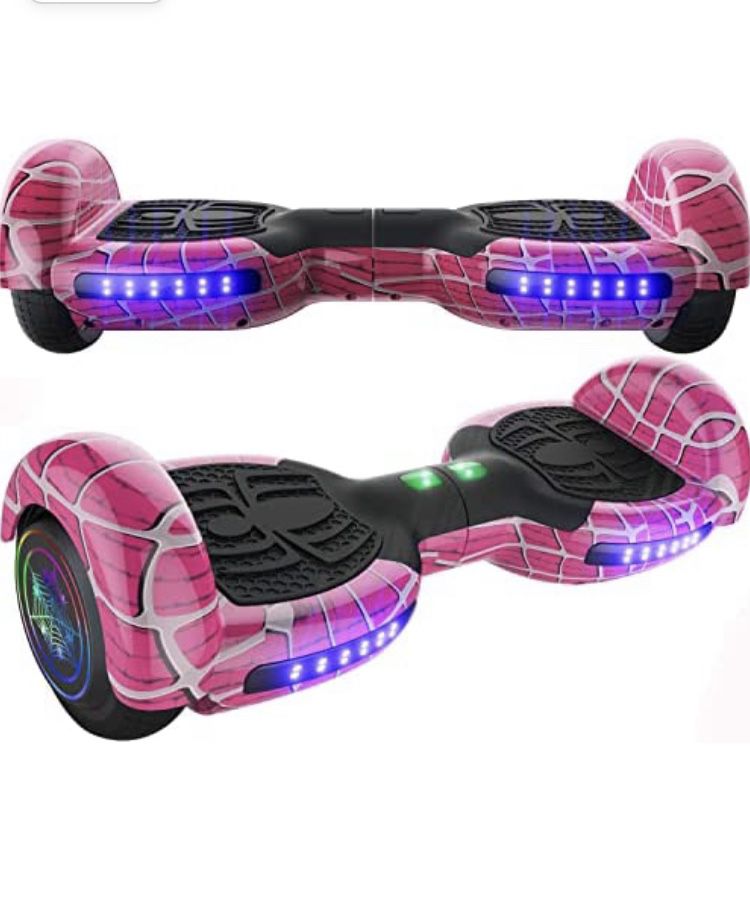 Christmas Gifts Hoverboard with Bluetooth Speaker LED Lights, 6.5inch Self Balancing Hover Board for Adults Kids Ages 6+ 