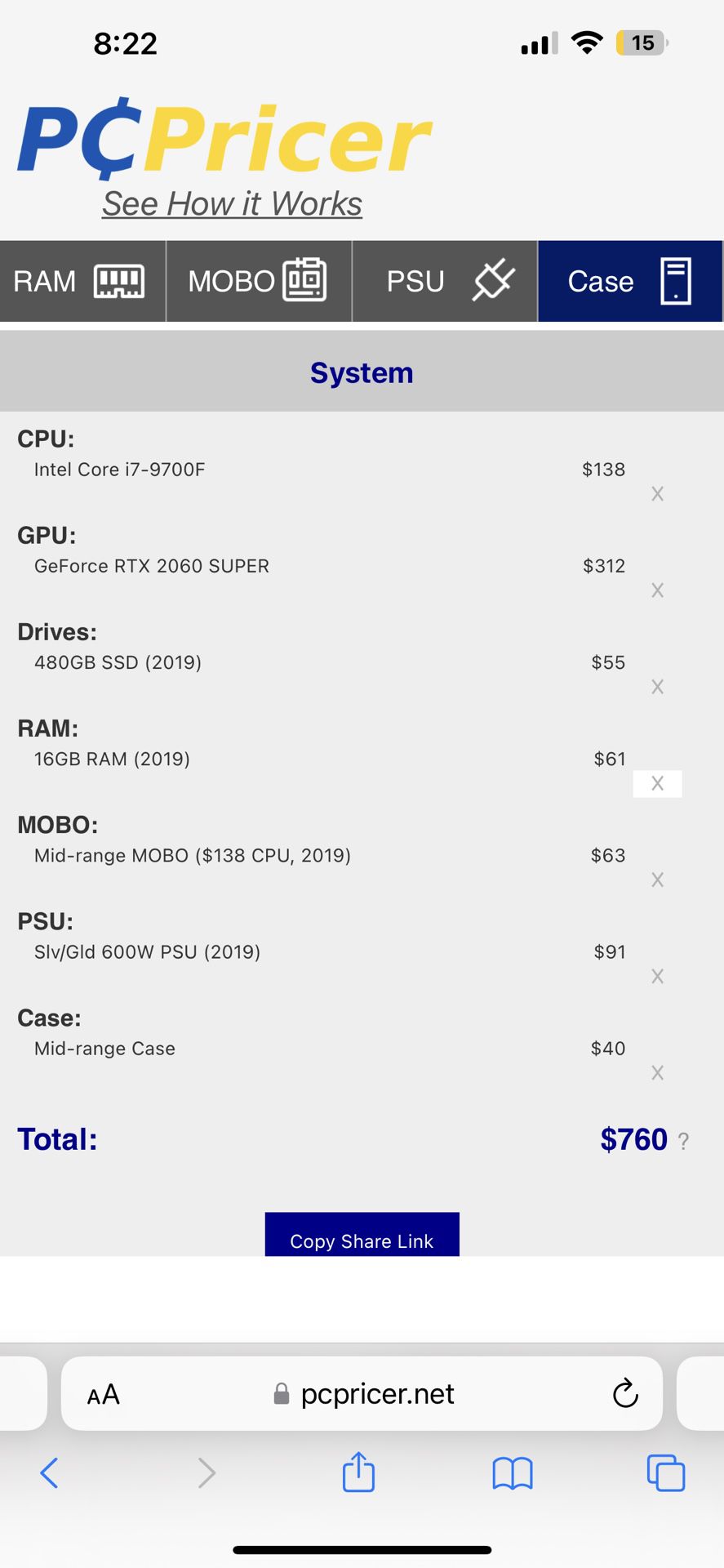 Gaming Pc i7 9700F with 2060 Super