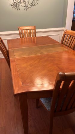 Dining room table and chairs