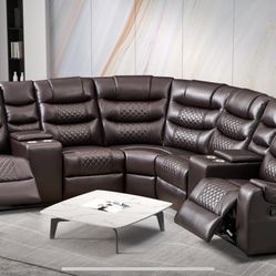 Leather Sectional 