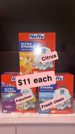 Hefty trash bags