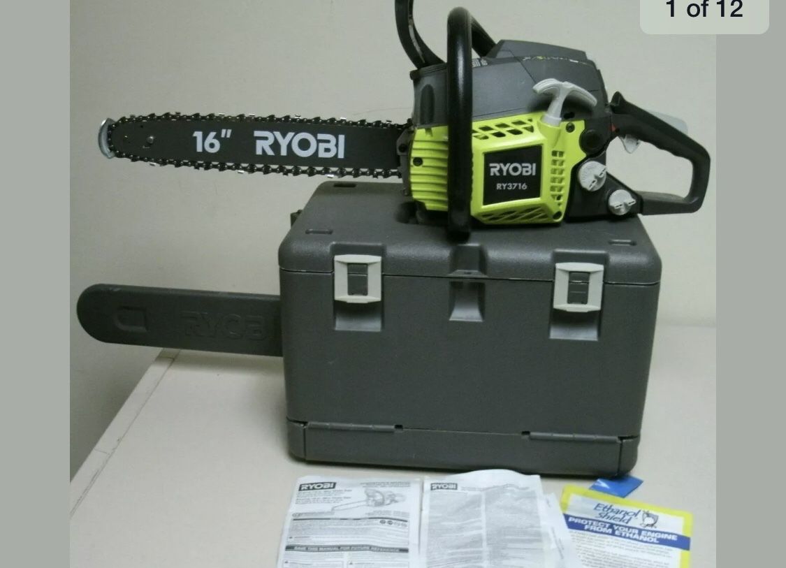 Ryobi 16" Chainsaw with Hard Case 38cc