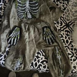 Size Medium Skeleton Costume 