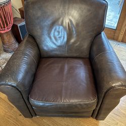 Brown Leather Recliner - Used & free