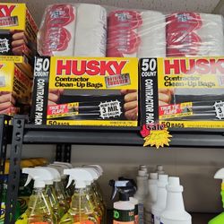 HUSKY CONTRACTOR BAGS 42 GAL 3MIL