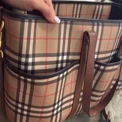 Vintage Burberry Diaper Bag 