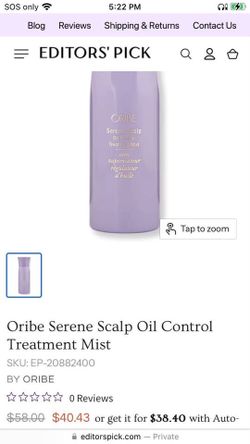 ORIBE Serene scalp oil control mist