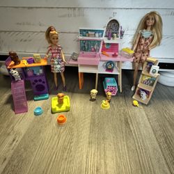 Barbie Team Stacie Puppies Doll Playset & Barbie Pet Boutique
