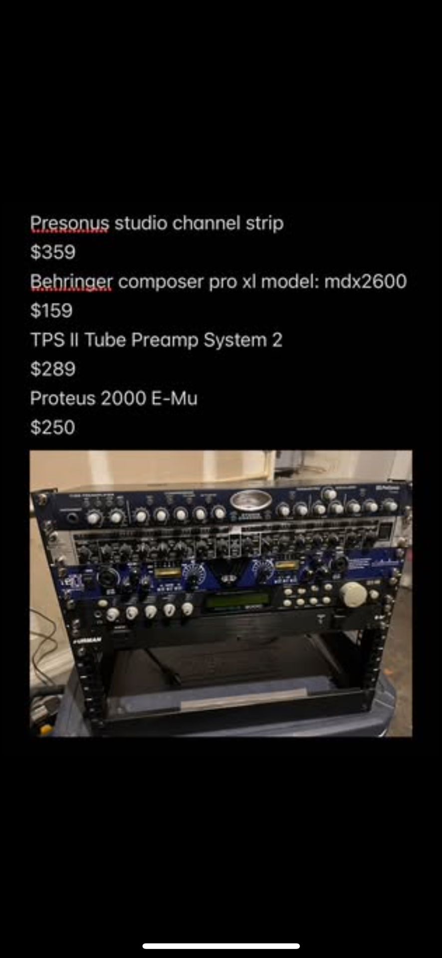 Live music setup