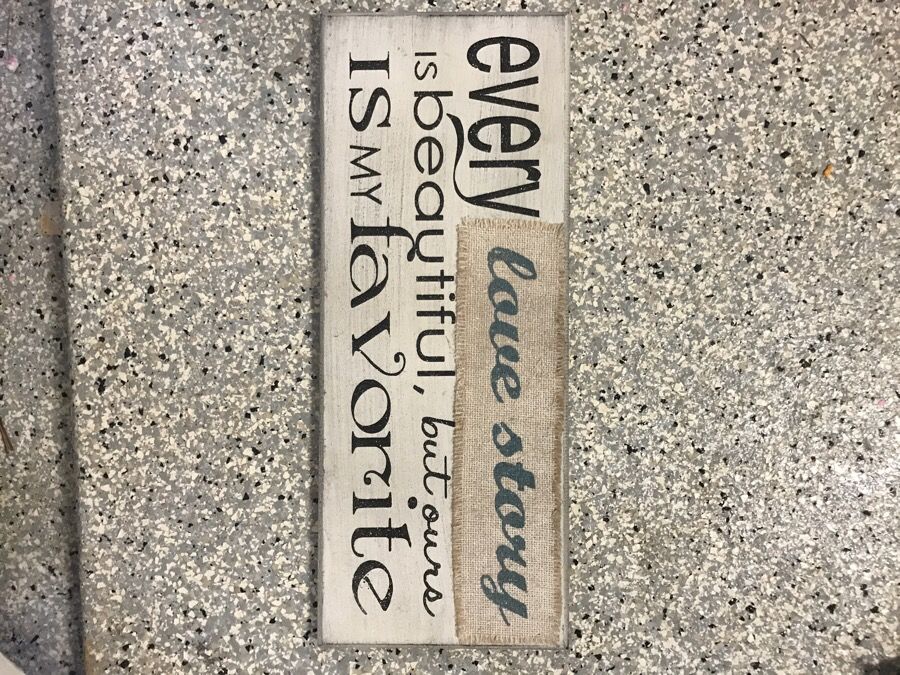 Hobby lobby love story wall decor