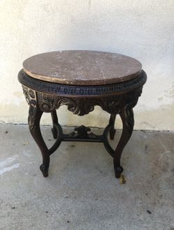 Antique Table Marble Top