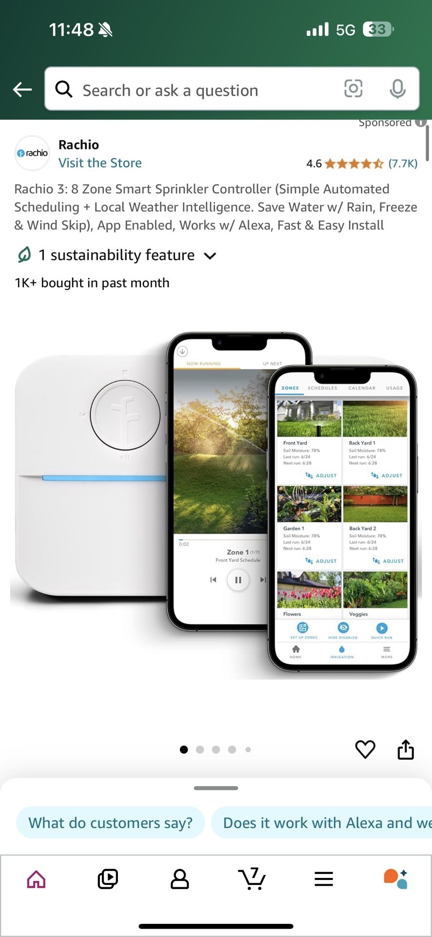 Rachio 8 Zone Sprinkler Controller
