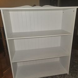 White bookshelf