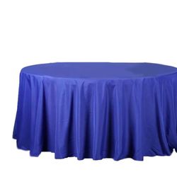 Royal Blue Polyester 60in Linen